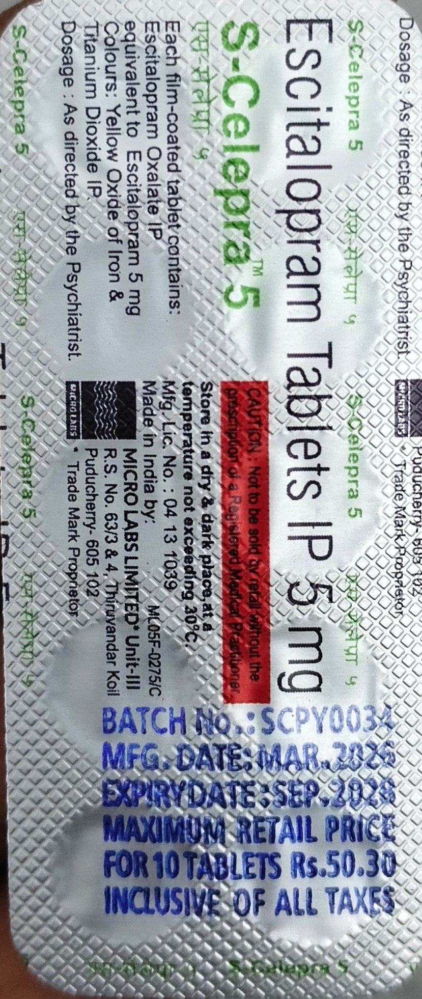 S-Celepra 5mg